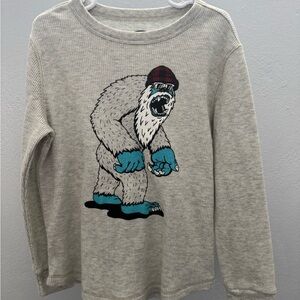 Old Navy Cream Yeti Long Sleeve Tee